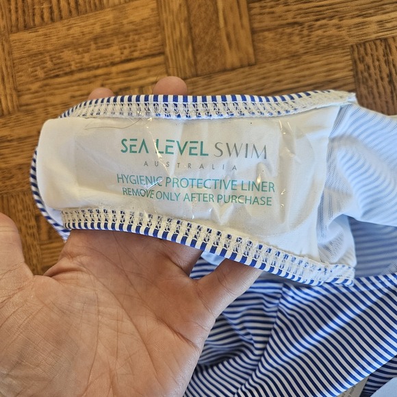 AZURE Sea Level Positano Square Neck One Piece Swimsuit, US 12‎ - Picture 10 of 10